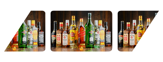 Spirits and liquor with a Label