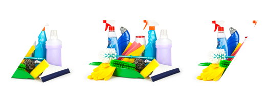 Household Cleaning Supplies that need label