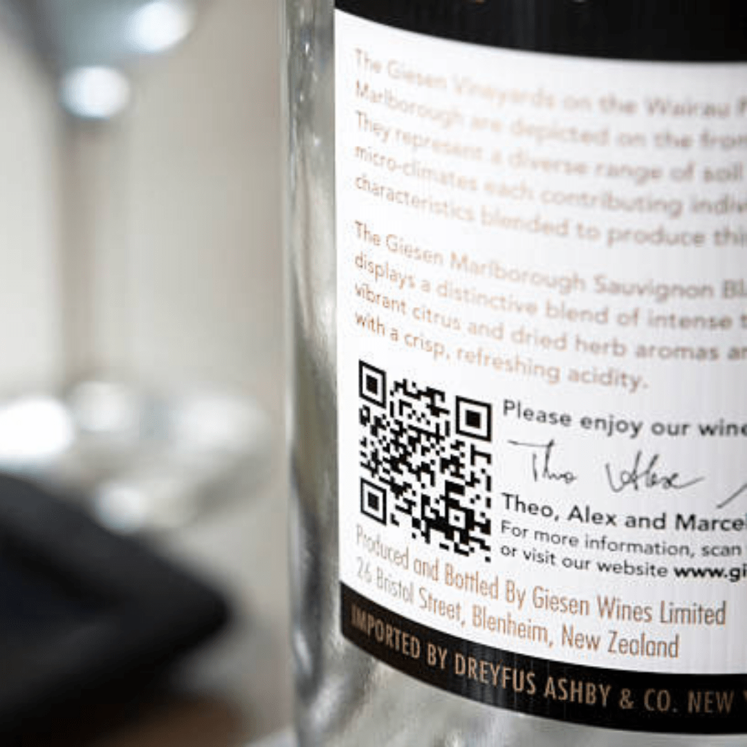 Product Label with QR Code